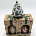Floral Hummingbird Gourd Ornament