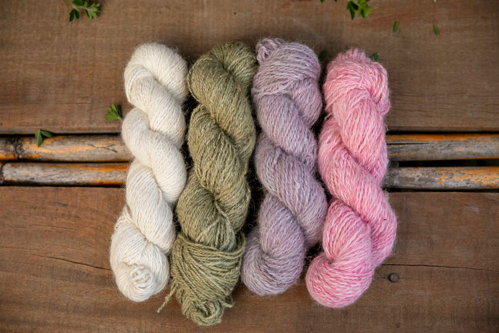 Handspun Alpaca Yarn Naturally Dyed