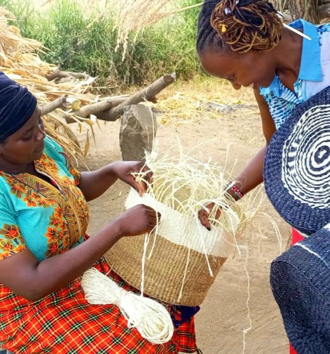 Rooted Heritage Life Handmade Sisal Straw Basket Tote