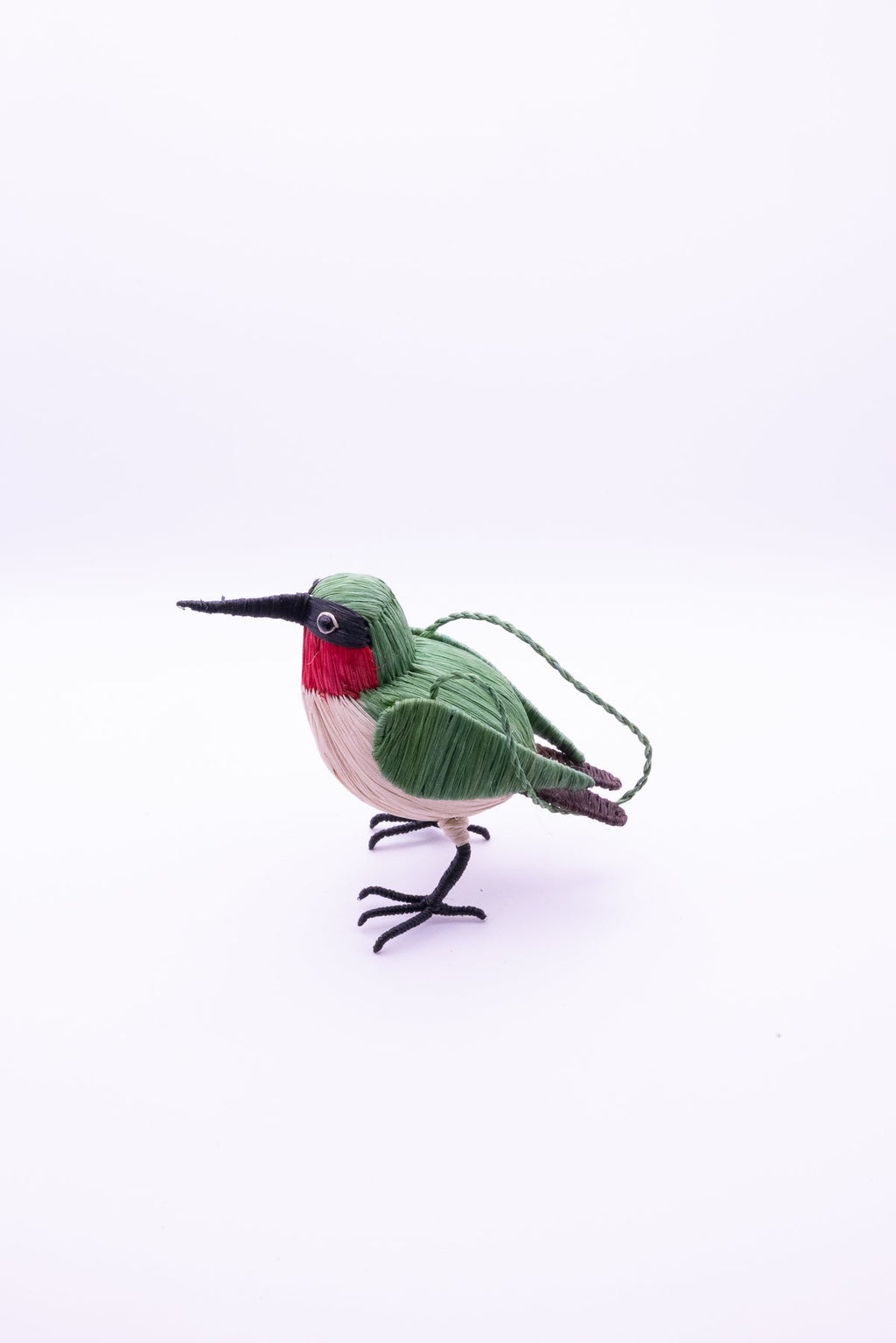 Ruby-Throated Hummingbird - Fair Trade Ornament - Woven By Peruvian Amazon Artisans