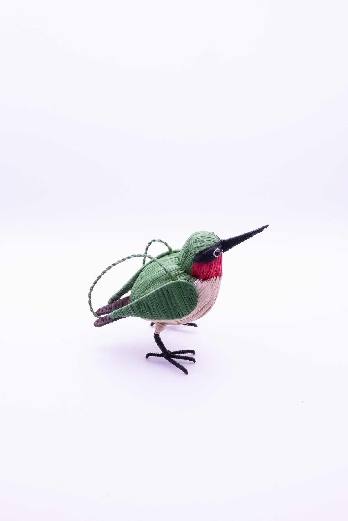 Ruby-Throated Hummingbird - Fair Trade Ornament - Woven By Peruvian Amazon Artisans