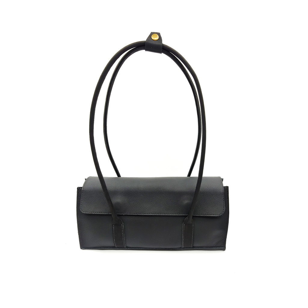 East-West Shoulder Bag in Black