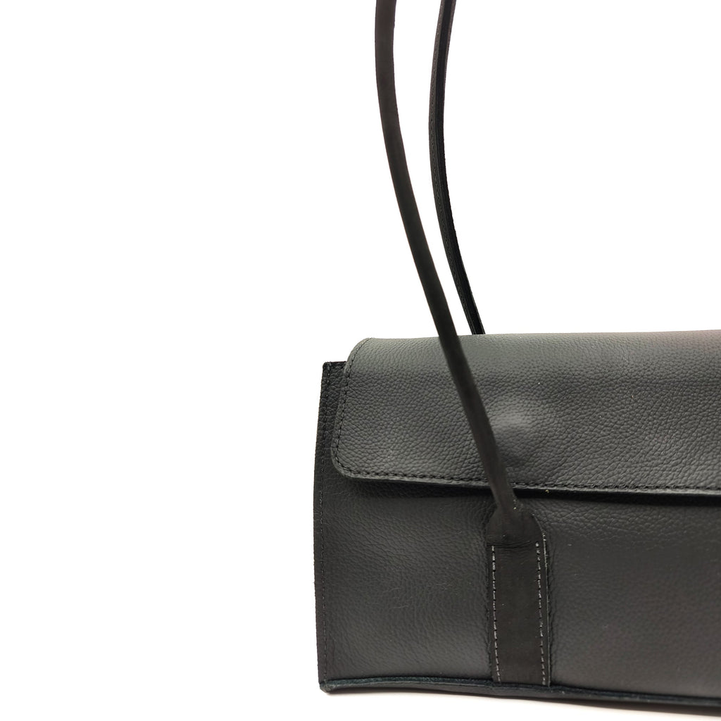 East-West Shoulder Bag in Black