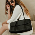 East-West Shoulder Bag in Black