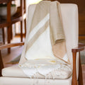 Handwoven Alpaca Throw Blanket | Tobacco & Wheat | Kallpa Collection