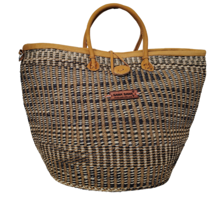 Rooted Heritage Life Handmade Sisal Straw Basket Tote