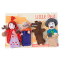 Little Red Gift Set of 4 Finger Puppets in Organic Cotton