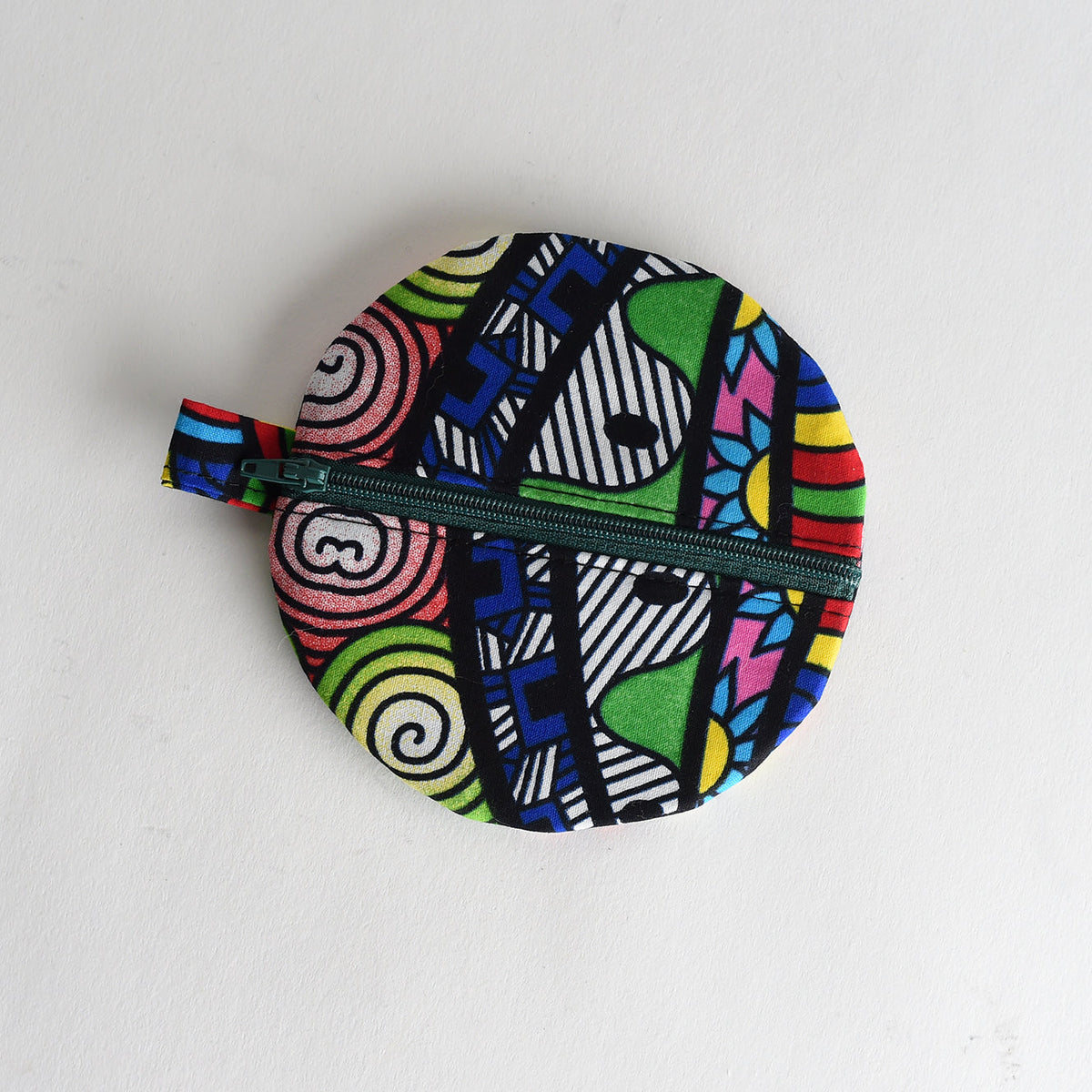 Handmade Round Fabric Coin Purse