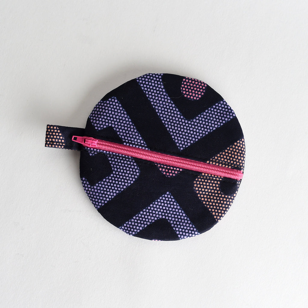 Handmade Round Fabric Coin Purse