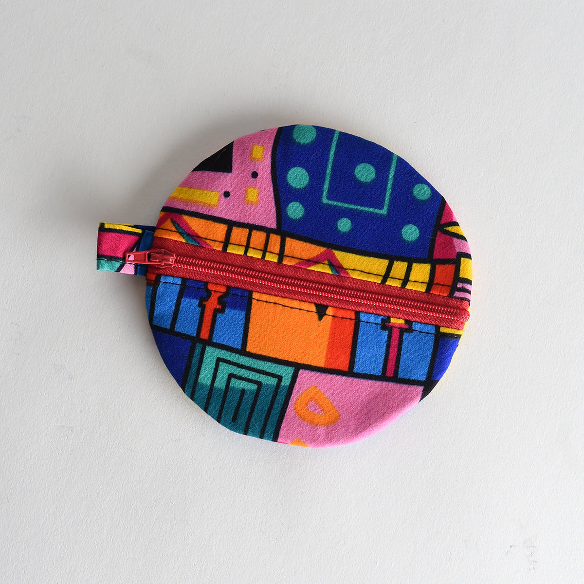 Handmade Round Fabric Coin Purse
