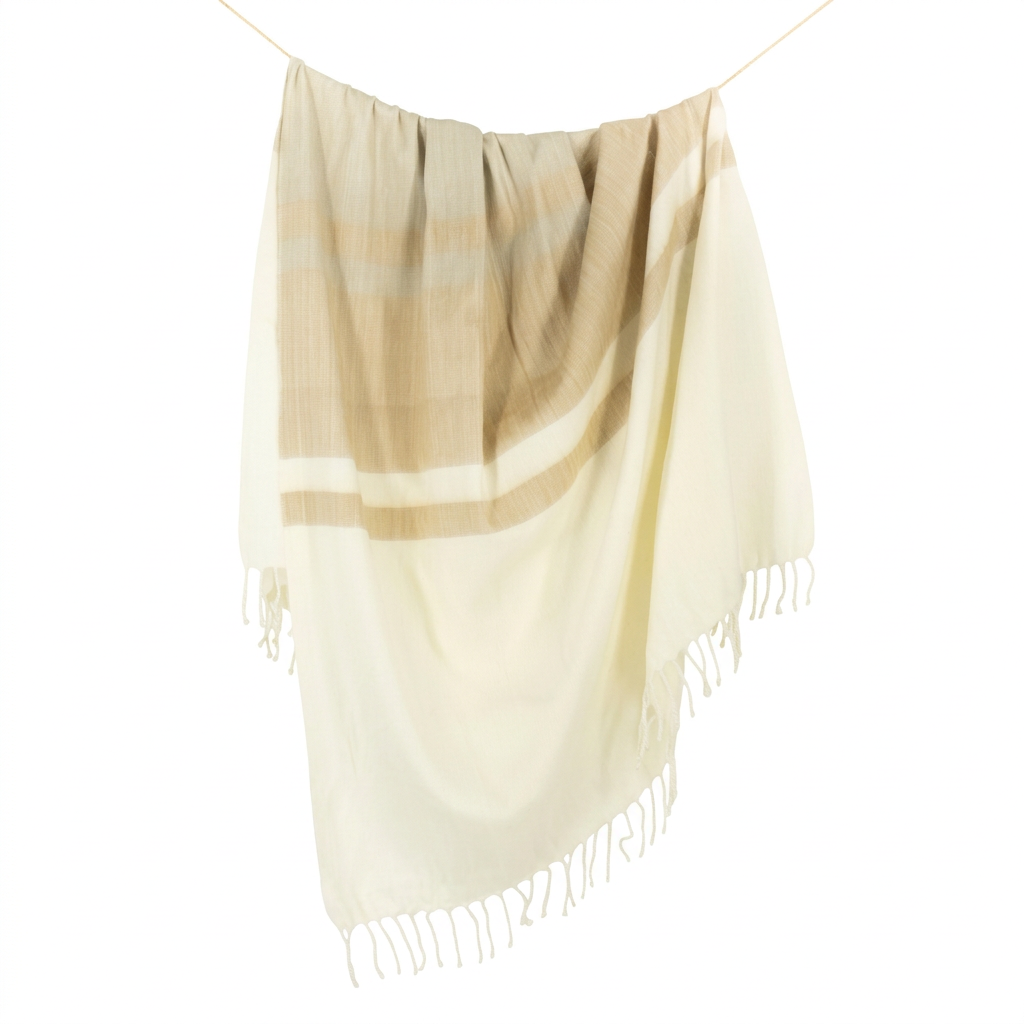 Handwoven Alpaca Throw Blanket | Tobacco & Wheat | Kallpa Collection