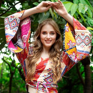 Kantha Butterfly Top