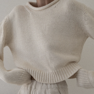 Mare Rolled Neck Sweater - Ivory