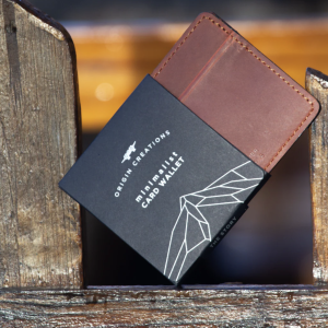 Minimalist Card Wallet - Saddle Brown